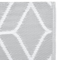 vidaXL Outdoor-Teppich ARAKIL Grau 120x180 cm PP Grau 310421