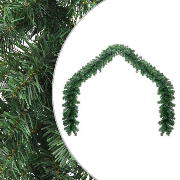 vidaXL Weihnachtsgirlande PVC 5 m Grün 246403