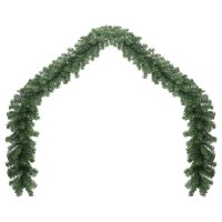 vidaXL Weihnachtsgirlande PVC 5 m Grün 246403
