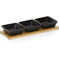 kela Dippschale Porzellan schwarz 4-teilig Philipa...