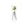 Nino Stativ-Stehleuchte Bowy bzw. Stehlampe Schwarz Gold 40150145 H: 180 cm