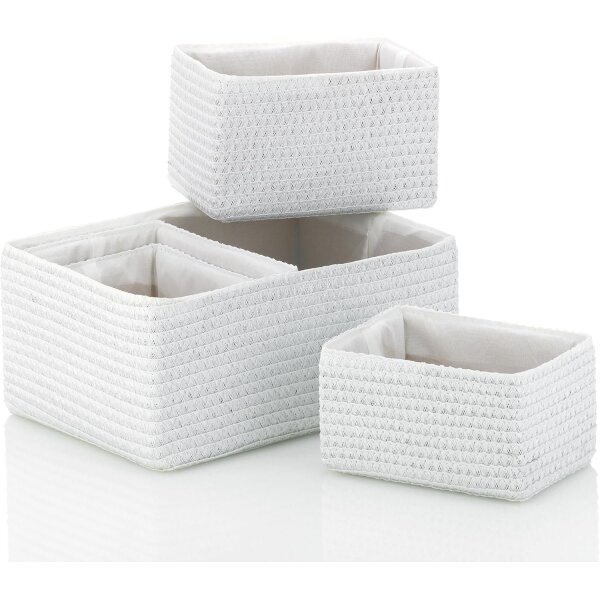 kela Korb weiß Set 5-teilig Rimossa Korb-Set 21781