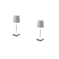 Cepewa LED Tischleuchte weiß 2er Set Touch 26 cm...
