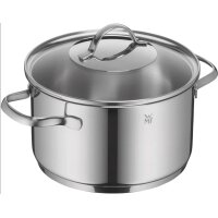 WMF Provence Plus Topfset 5-teilig mit Bräter 28 cm – Edelstahl Töpfe mit Glasdeckel – Induktionsgeeignet, Spülmaschinenfest, Allherdboden