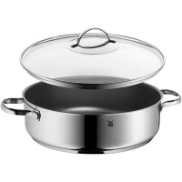 WMF Provence Plus Topfset 5-teilig mit Bräter 28 cm – Edelstahl Töpfe mit Glasdeckel – Induktionsgeeignet, Spülmaschinenfest, Allherdboden