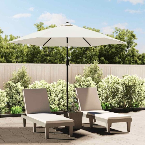 vidaXL Ersatzbezug für Sonnenschirm Sandweiß 300 cm Sandfarbe 313795