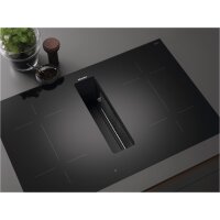Miele Kochfeld KMDA7476FR integrierter Abzug Ceranfeld autark Dunsthaube schwarz Edelstahl