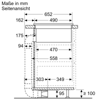 Siemens Induktionskochfeld 80 cm mit Dunsthaube EH875BE15E