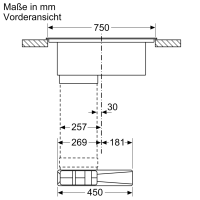 Siemens Induktionskochfeld 80 cm mit Dunsthaube ED877FQ25E