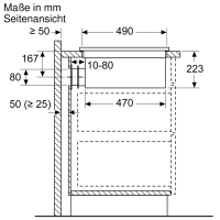 Siemens Induktionskochfeld 80 cm mit Dunsthaube ED877FQ25E