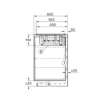 Miele Kochfeld KMDA7473FR-U integrierter Abzug Ceranfeld autark Dunsthaube schwarz Edelstahl #1