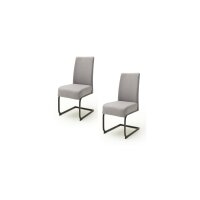 MCA Schwingstuhl  Esteli grau 2er-Set  Gestell schwarz...