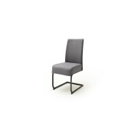 MCA Schwingstuhl Esteli anthrazit 2er-Set Gestell schwarz...