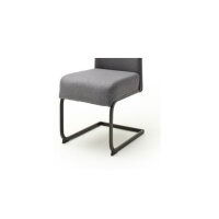 MCA Schwingstuhl Esteli anthrazit 2er-Set Gestell schwarz...