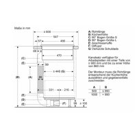 Siemens EH675BE15E Kochfeld 60 cm mit integrierter Dunsthaube