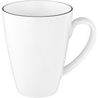 Seltmann Becher weiß Lido Black Line 12er Set 0,35l