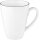 Seltmann Becher weiß Lido Black Line 12er Set 0,35l
