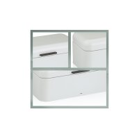 kela Brotkasten Frisca weißes Metall  - ca.  30 x 18 cm 12843