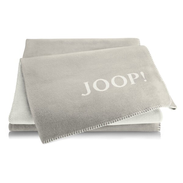 biederlack JOOP! Decke grau 150 x200 cm Ash-Light Doubleface Wohndecke 754240