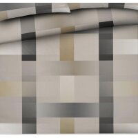 JOOP! Bettwäsche 135x200 Mako Satin grau beige 4108/7