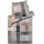 JOOP! Bettwäsche 135x200 Mako Satin grau beige 4108/7