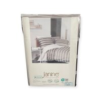 Janine Bettwäsche 135x200 braun weiß gestreift Palermo 3114407