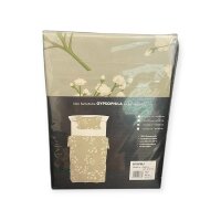Grund Bettwäsche 135x200  salbei grün Gypsophila Motiv S0025-408217255