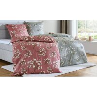 Grund Bettwäsche 135x200  salbei grün Gypsophila Motiv S0025-408217255