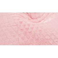 Magma Sitzsack Fluffy L Hearts rosefarbener Plüschbezug  ca. 120 Liter 35340-051