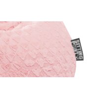 Magma Sitzsack Fluffy L Hearts rosefarbener Plüschbezug  ca. 120 Liter 35340-051