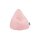 Magma Sitzsack Fluffy L Hearts rosefarbener Plüschbezug  ca. 120 Liter 35340-051