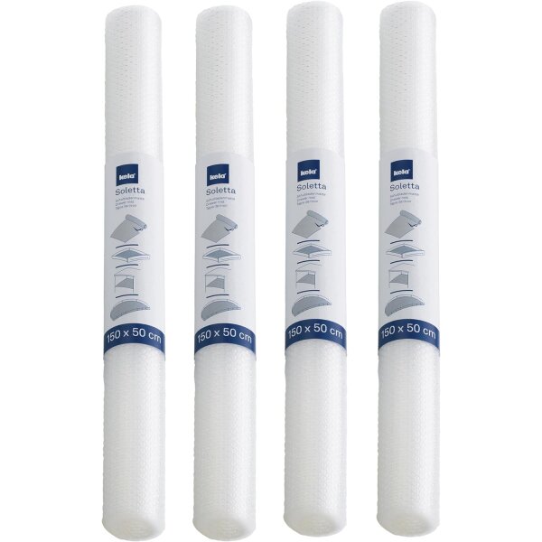 kela Schubladenmatte Einlegematte 4er Set 150x50 cm  Soletta transparent 390166