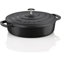 Kela Bräter  28 cm rund 3,2 Liter schwarz Calido...