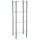 Kela Regal Glas 4 Etagen silber 40 x30 x 107 cm Lars 18051