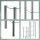 Kela Regal Glas 4 Etagen silber 40 x30 x 107 cm Lars 18051