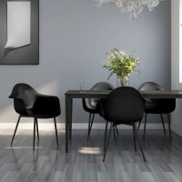 Stuhl Esszimmerstuhl Schwarz PP Kunststoff Schalensitz vidaXL