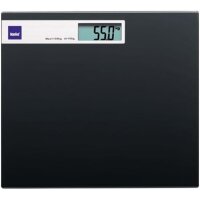 kela Waage 150kg Personenwaage schwarz Glasplatte 30x30x2...