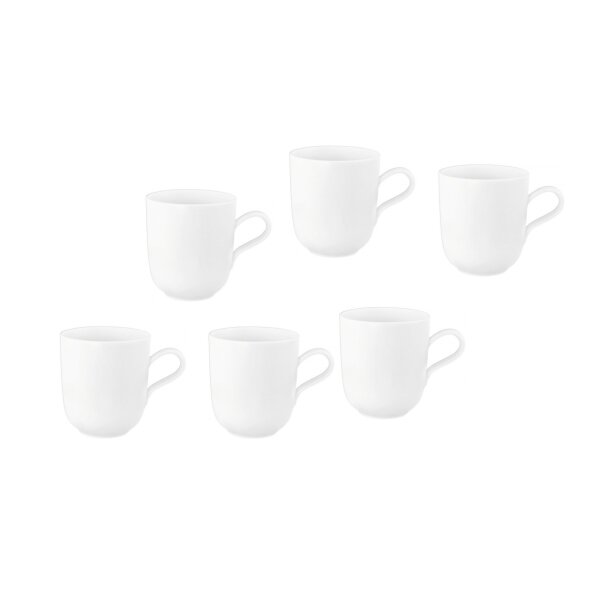 Seltmann  Becher Becherset 6-teilig Liberty Uni weiß
