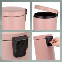 kela Kosmetikeimer Monaco rosa 17cm 3l 20525 altrosa