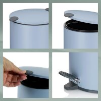 kela Kosmetikeimer Mats blau 17 cm 3l Silent Close 23611