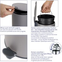 kela Kosmetikeimer Mats grün 17 cm 3l Silent Close 23616 sabeigrün