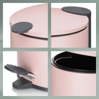 kela Kosmetikeimer Mats rosa 17 cm 3l Silent Close 23617 wolkenrosa