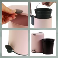 kela Kosmetikeimer Mats rosa 17 cm 3l Silent Close 23617 wolkenrosa