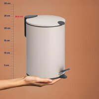 kela Kosmetikeimer Mats beige 17 cm 3l Silent Close 23619