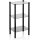 Kela Regal Glas 3 Etagen schwarz 40x76,5x30 cm Lars 24227