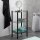 Kela Regal Glas 3 Etagen schwarz 40x76,5x30 cm Lars 24227