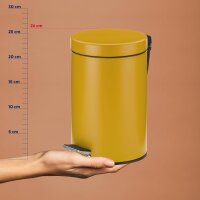 kela Kosmetikeimer Monaco currygelb 17cm 3l 24285
