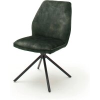 MCA Stuhl Ottawa Olive 2er-Set Velouroptik Vintage...