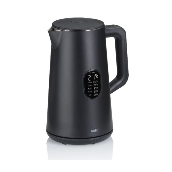 kela  Wasserkocher Santos 1,5 L schwarz LED-Display 10138