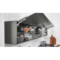 Interliving Küche Serie 3007 mit AEG Einbaugeräten Quarzgrau & Steel – zweizeilig